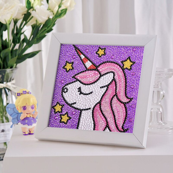 ID:225 - 2022新的兒童鑽石繪畫大和小鑽石DIY生產卡通小鑽石貼紙客廳廠直接供應